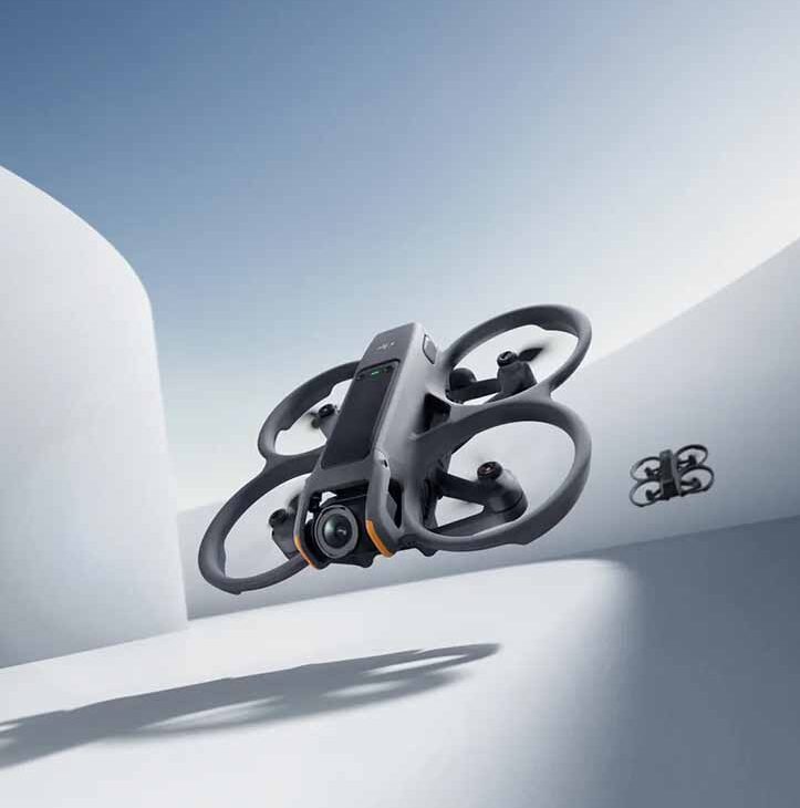 DJI Avata 2 While Flying with front and side view